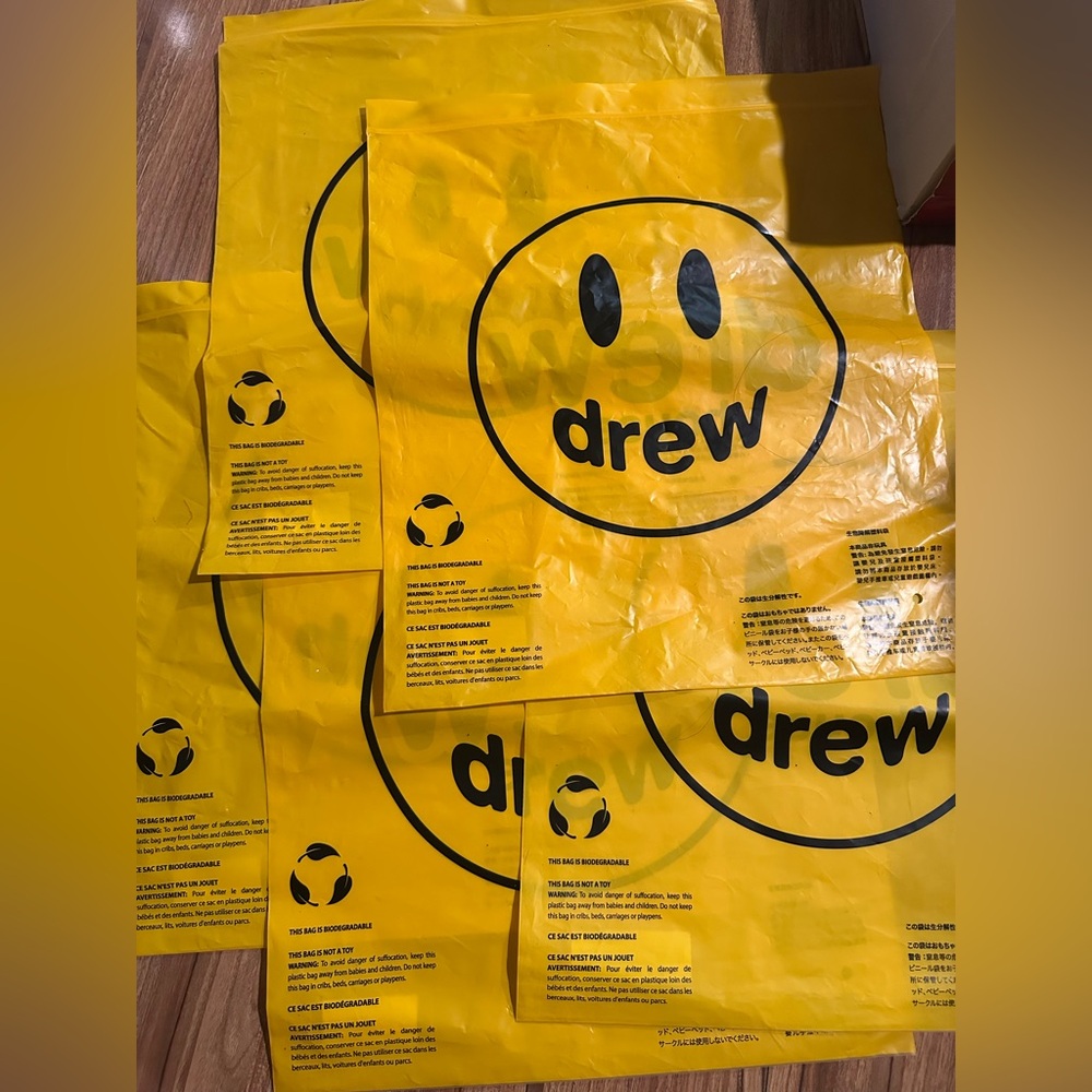 5 x Drew House Original Packing Bag Packaging Justin Bieber Bag Only
